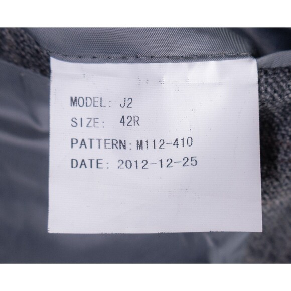 Paul Betenly Men's Sport Coat Jacket Blazer Sz 42R Windowpane Wool 2-Button - Picture 11 of 12